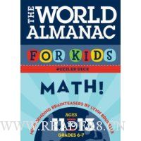  The World Almanac for Kids Puzzler Deck: Math: Ages 11-13, Grades 6-7