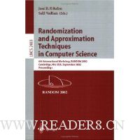  Randomization and Approximation Techniques in Computer Science: 6th International Workshop, RANDOM 2002, Cambridge, MA, USA, September 13-15, 2002, Proceedings