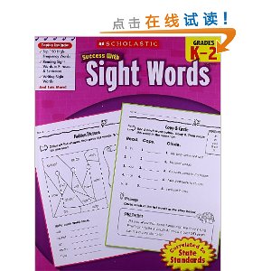 Scholastic Success with Sight Words, Grades K-2