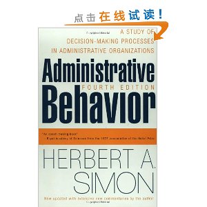 Administrative Behavior, 4th Edition