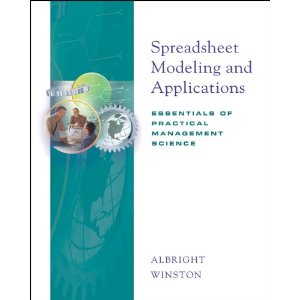 Spreadsheet Modeling and Applications: Essentials of Practical Management Science