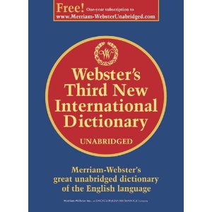 Third New International Dictionary of the English Language