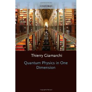 Quantum Physics in One Dimension