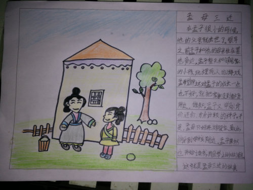 读写绘《孟母三迁》作文