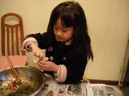 我请全家吃番茄味儿饺子作文