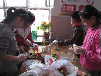 有趣的水果拼盘大赛作文