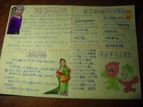 我的英文卡片作文