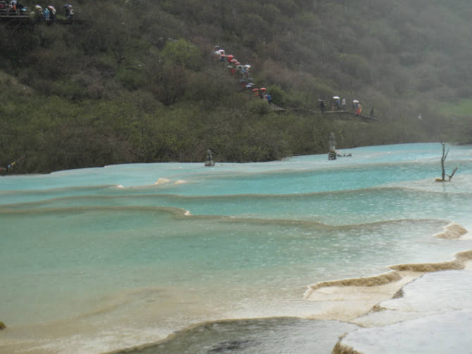 四川旅游之黄龙美景作文