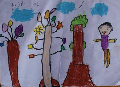 低年级美术课随堂作业欣赏作文