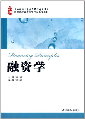 高等院校经济学管理学系列教材:融资学