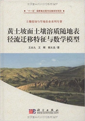 黄土坡面土壤溶质随地表径流迁移特征与数学模型