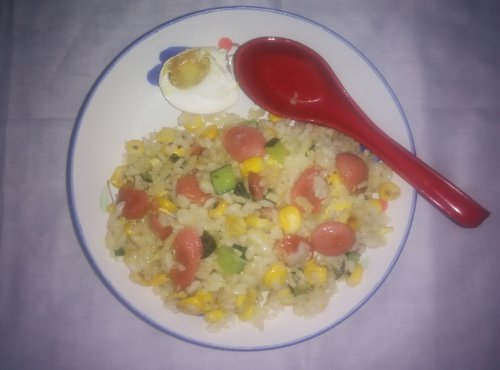 【酷我魔法】学做五彩蛋炒饭作文