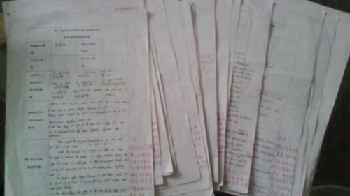 初中英语作文仿写的实践与研究第一阶段——阅读存折作文