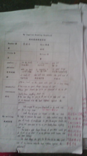 初中英语作文仿写的实践与研究第一阶段——阅读存折作文