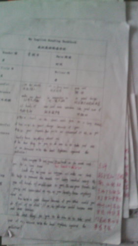 初中英语作文仿写的实践与研究第一阶段——阅读存折作文