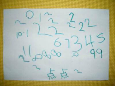 点点的作品(29)--数字和手工作文