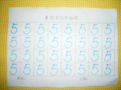 点点的作品(29)--数字和手工作文