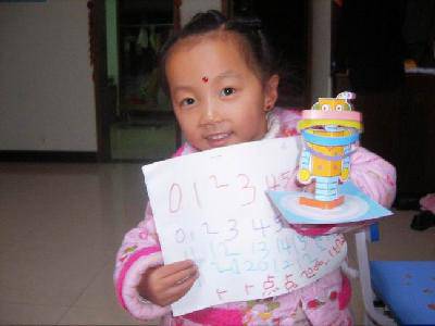 点点的作品(29)--数字和手工作文