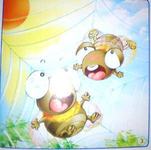 点点看图编故事(1)——小蜘蛛的蹦蹦床作文