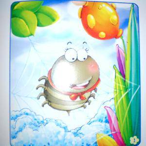 点点看图编故事(1)——小蜘蛛的蹦蹦床作文