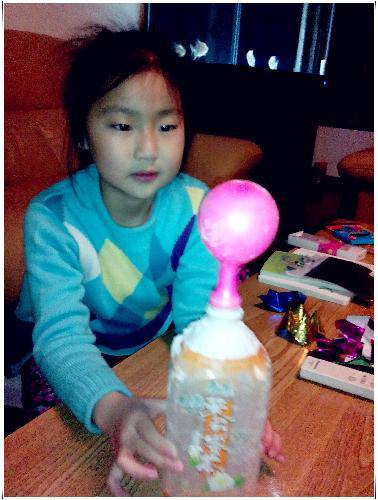 小实验:“气”水瓶作文