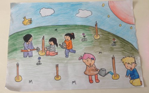 儿子近期的作品作文