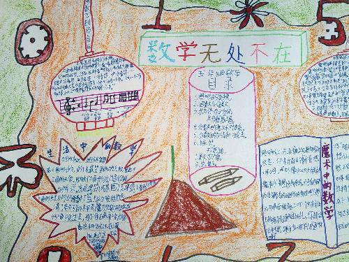 我的数学手抄报作文
