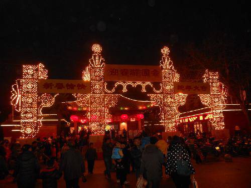 快乐元宵节之---王城公园看花灯作文