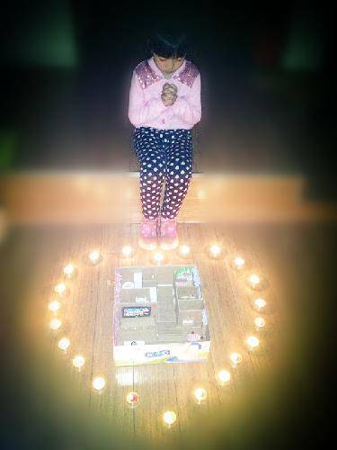 手工制作~心系雅安情作文