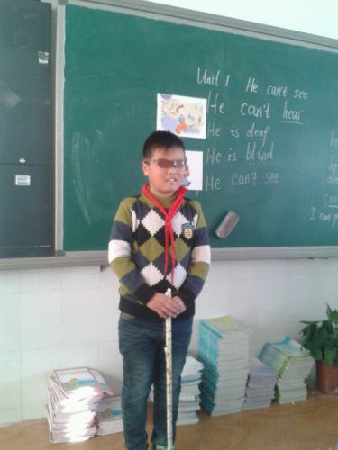 “我是你的眼”作文