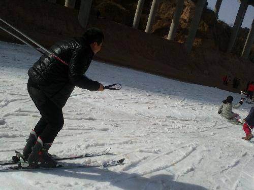 桃花峪,我们一起滑雪去!作文