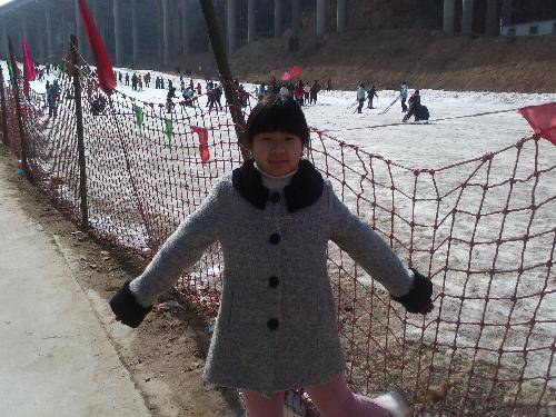 桃花峪,我们一起滑雪去!作文