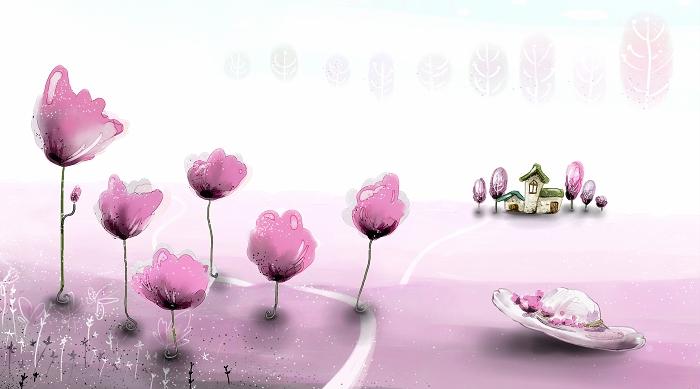 信纸 - MM - 素材库 小屋中,弥漫童话作文