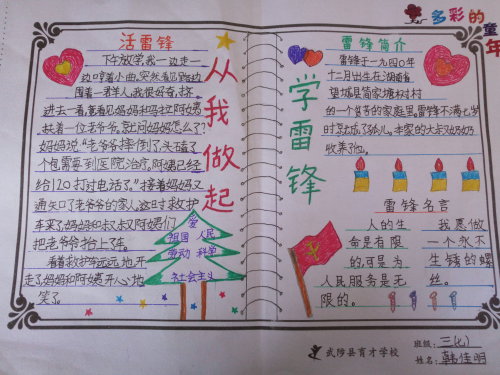 学习雷锋好榜样作文