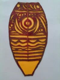 【叶雕作品】彩陶文化 作文