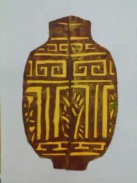 【叶雕作品】彩陶文化 作文