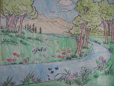 美丽的春天(看图说话)作文