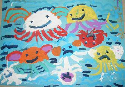 点点的作品(33)——水 母作文