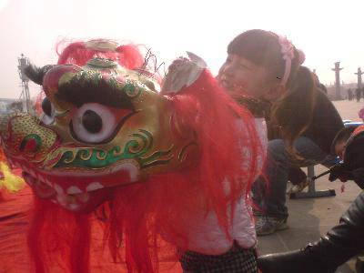 点点第一次赶庙会!(附多图)作文