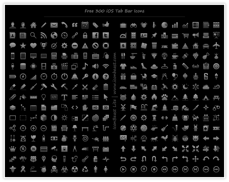 12款免费骨材图标系列三