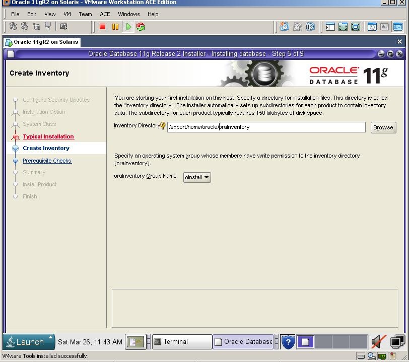 Solaris ϵͳ�ϰ�װOracle11g R2��WebLogic10.3.0.0