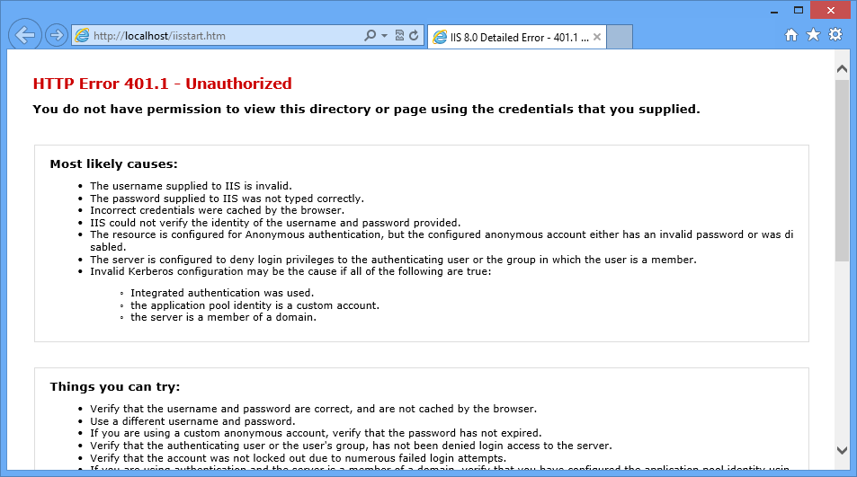 Http 401�쳣����ʵ�鼰�������