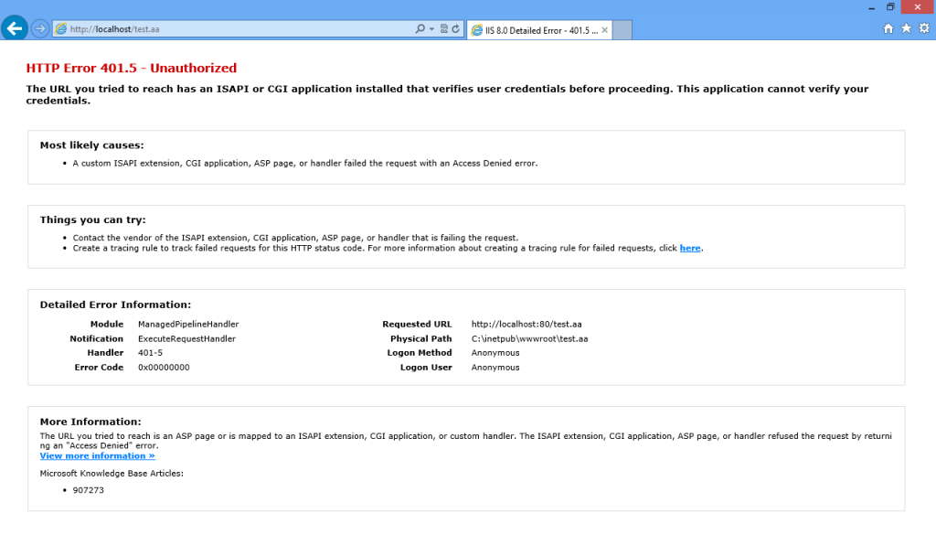 Http 401�쳣����ʵ�鼰�������