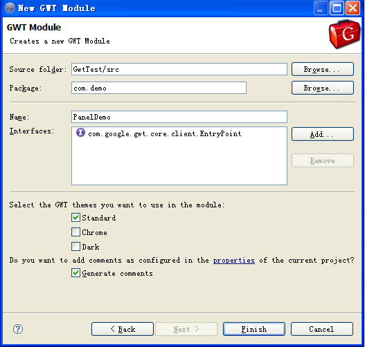 Java��Ŀ��ʹ��Gwt