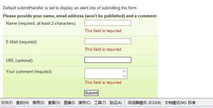 jquery validate У�������