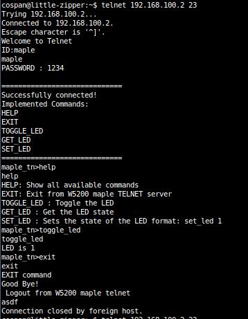 Maple Mini�»���WIZ820io��web server