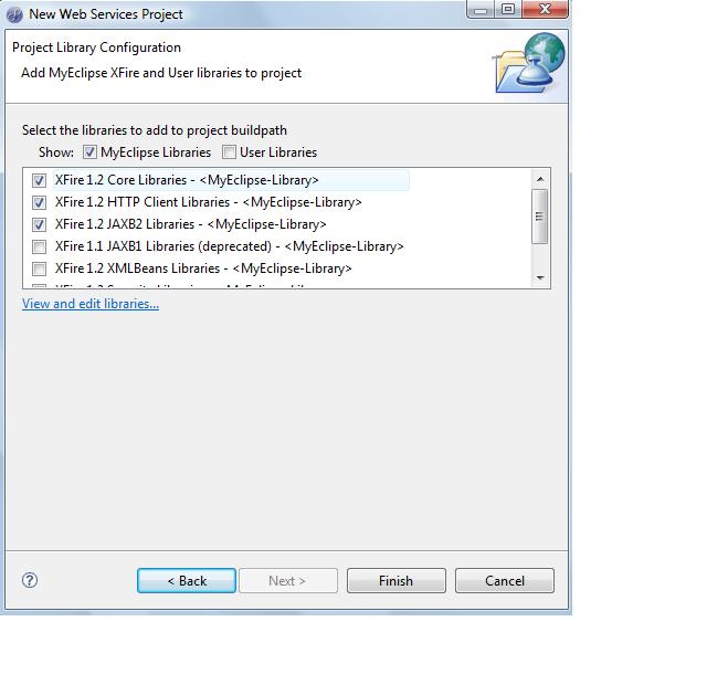 ����MyEclipse����Web Service��Xfire��ܣ�