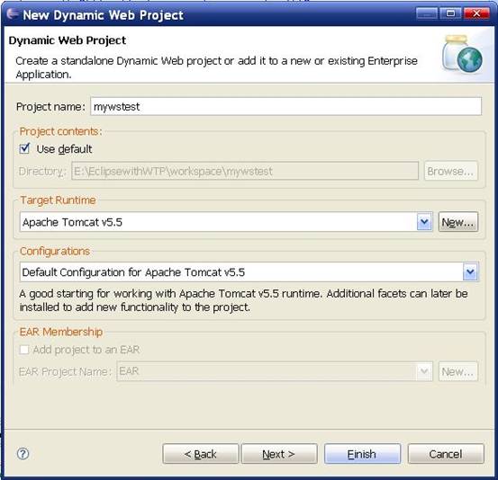 ����AXIS��web service��Ŀ�����ｨ