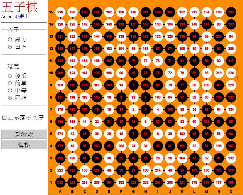 js版五子棋的AI解决思路