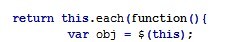 jquery 小疑点 this用法